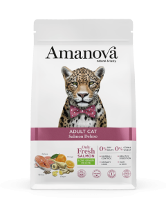 Amanova Low Grain Adult Salmon DeLuxe Kattenbrokken