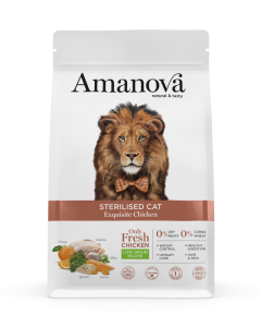 Amanova Low Grain Adult Sterilised Exquisite Chicken Kattenbrokken