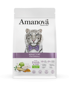 Amanova Low Grain Adult Fish Delicacy Kattenbrokken