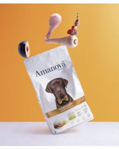 Amanova Low Grain Adult Large Exquisite Chicken 12 kilo Hondenbrokken
