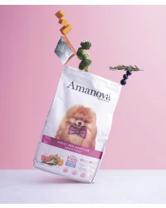 Amanova Grain Free Adult Mini Sensitive Salmon Deluxe Hondenbrokken