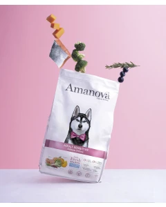 Amanova Grain Free Adult Sensitive Salmon Deluxe Hondenbrokken