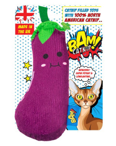 BAM! Catnip Genie Aubergine kattenspeelgoed