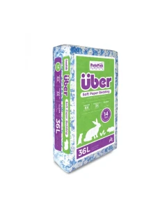 Uber Paper Bedding blauw wit 36 ltr