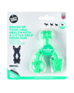 TastyBone Dental Trio Bone Toy Peppermint