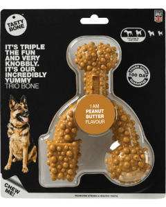 TastyBone Trio Bone Peanut Butter Large