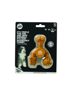 TastyBone Trio Bone Peanut Butter Small