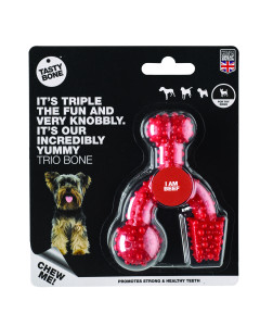 TastyBone Trio Bone Beef Toy