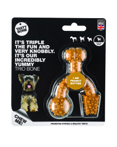 TastyBone Trio Bone Peanut Butter Toy