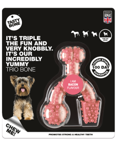 TastyBone Trio Bone Bacon Toy