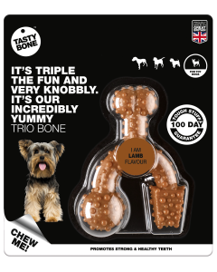 TastyBone Trio Bone Lamb Toy