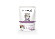 Amanova P12 Sterilised Fish & Turkey 85 gram natvoeding
