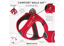 Dog Copenhagen Comfort Walk Go Harness Classic Red