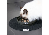 D&D Home I Love Happy Cats Slow Down Feeder Sue Doolhof groen