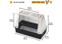 Ferplast Atlas Car Mini Grijs transportbox