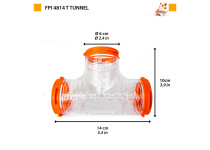 Ferplast Hamsterbuis Tube FPI 4814 T Tunnel