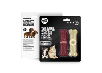 TastyBone Twinpack Toy Meat - Beef Wellington & Chicken Cordon Bleu