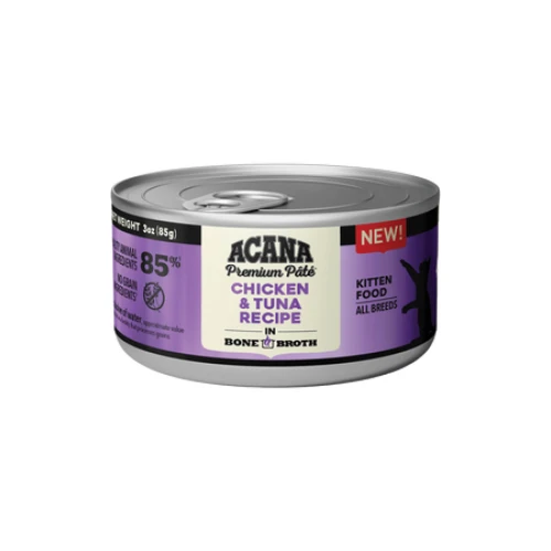 Acana KITTEN Premium Pate Chicken & Fish Recipe 85 gram blikvoeding