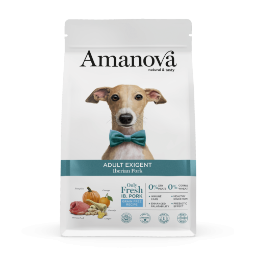 Amanova Grain Free Adult Exigent Iberian Pork Hondenbrokken