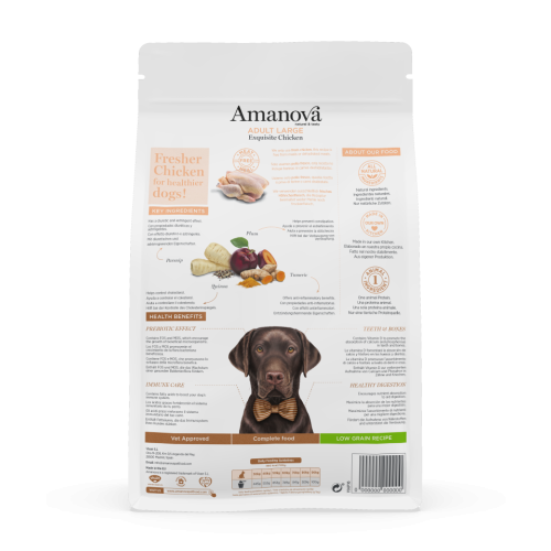 Amanova Low Grain Adult Large Exquisite Chicken 12 kilo Hondenbrokken