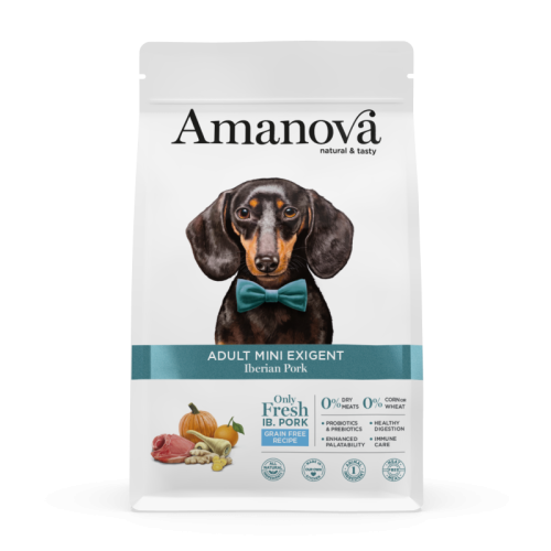 Amanova  Grain Free Adult Mini Exigent Iberian Pork Hondenbrokken