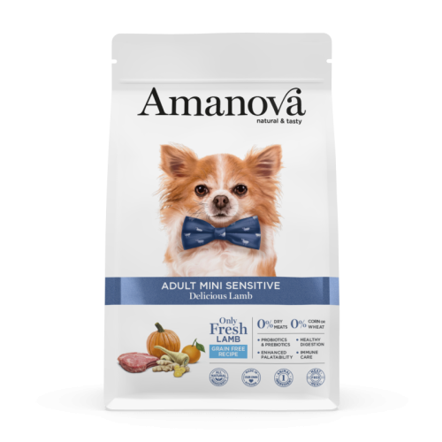 Amanova Grain Free Adult Mini Sensitive Delicious Lamb Hondenbrokken