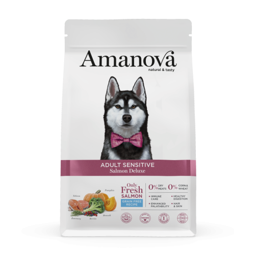 Amanova Grain Free Adult Sensitive Salmon Deluxe Hondenbrokken