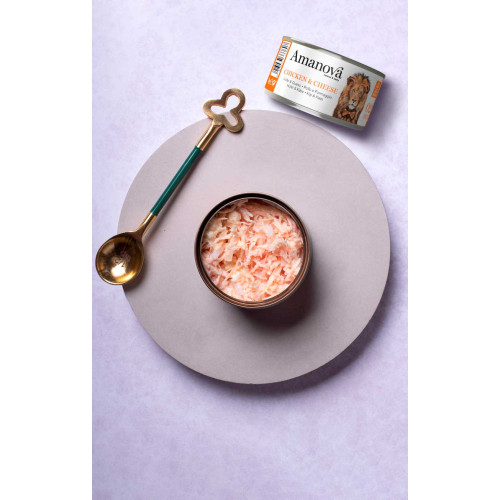Amanova P02 Chicken & Cheese in broth 70 gram natvoeding