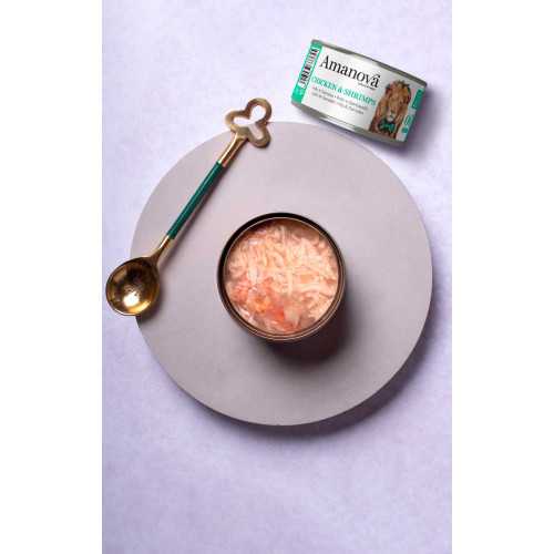 Amanova P06 Chicken & Shrimps in jelly 70 gram natvoeding