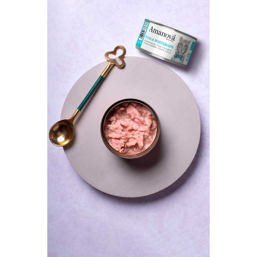 Amanova P09 Tuna & Whitebaits in broth 70 gram natvoeding