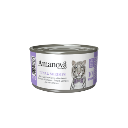 Amanova P10 Tuna & Shrimps in jelly 70 gram natvoeding