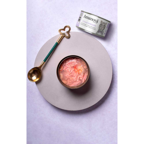 Amanova P10 Tuna & Shrimps in jelly 70 gram natvoeding
