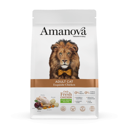 Amanova Low Grain Adult Exquisite Chicken Kattenbrokken