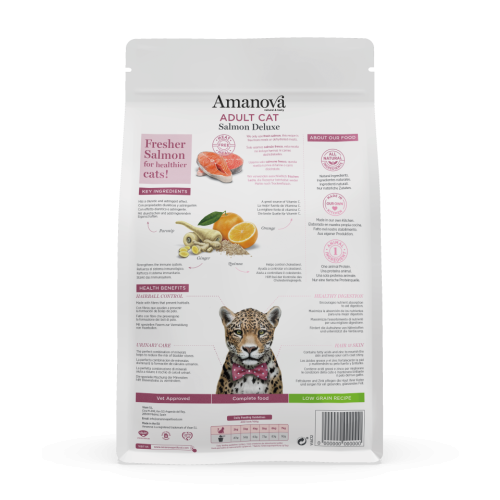 Amanova Low Grain Adult Salmon DeLuxe Kattenbrokken