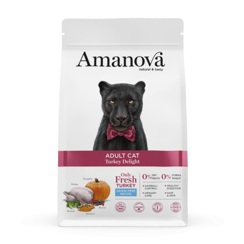 Amanova Grain Free Adult Turkey Delight Kattenbrokken