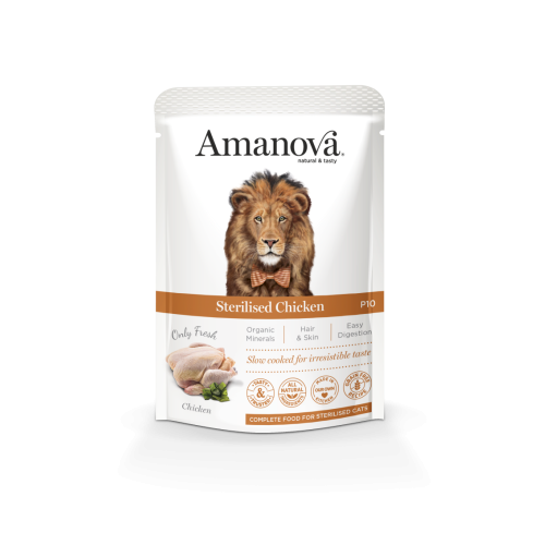 Amanova P10 Sterilised Chicken 85 gram natvoeding