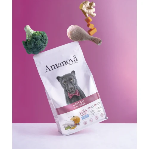 Amanova Grain Free Adult Turkey Delight Kattenbrokken