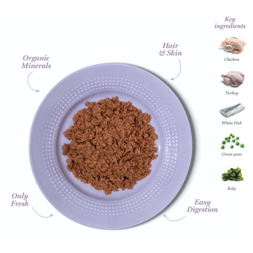 Amanova P12 Sterilised Fish & Turkey 85 gram natvoeding