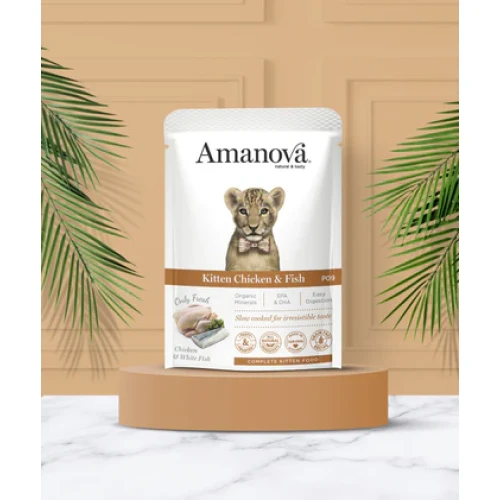 Amanova P09 Kitten Chicken & Fish 85 gram natvoeding