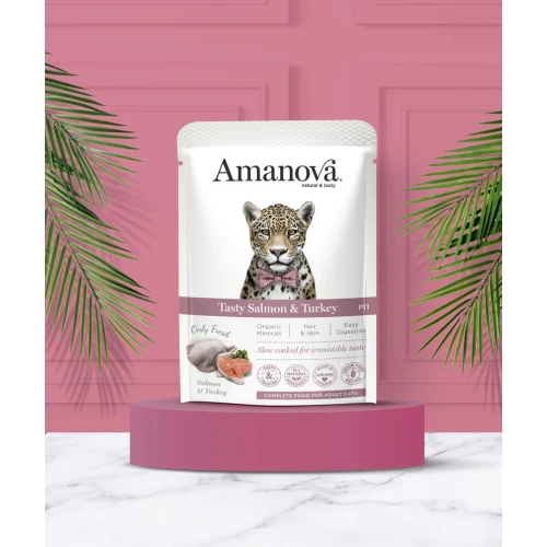 Amanova P11 Tasty Salmon & Turkey 85 gram natvoeding