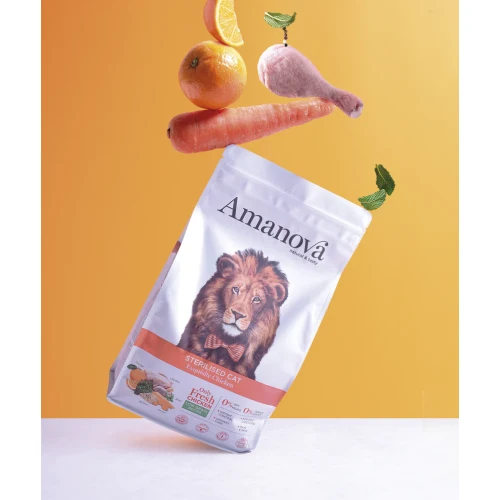Amanova Low Grain Adult Sterilised Exquisite Chicken Kattenbrokken