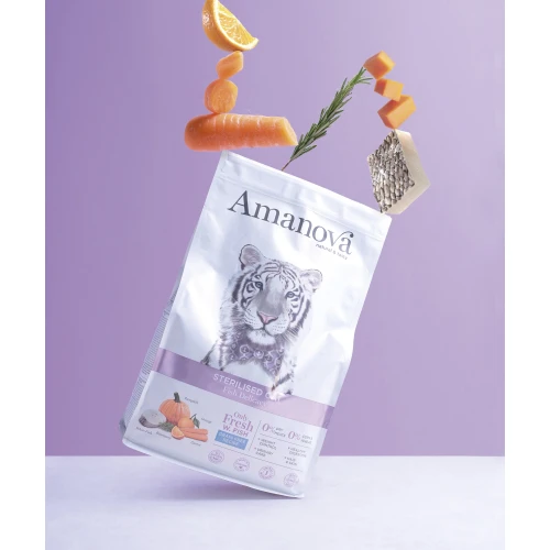 Amanova Grain Free Adult Sterilised Fish Delicacy Kattenbrokken