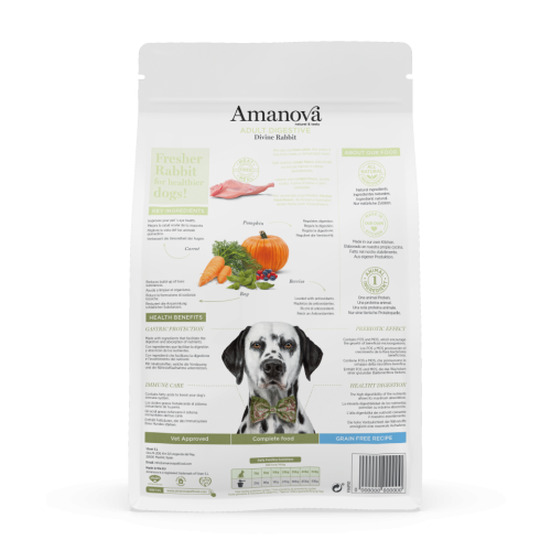 Amanova Grain Free Adult Digestive Divine Rabbit Hondenbrokken