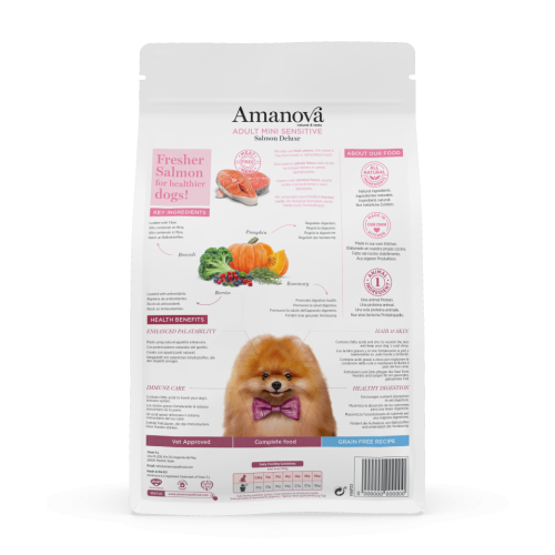 Amanova Grain Free Adult Mini Sensitive Salmon Deluxe Hondenbrokken