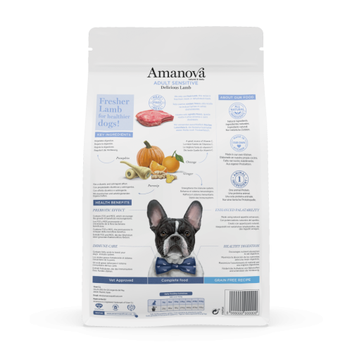 Amanova Grain Free Adult Sensitive Delicious Lamb Hondenbrokken