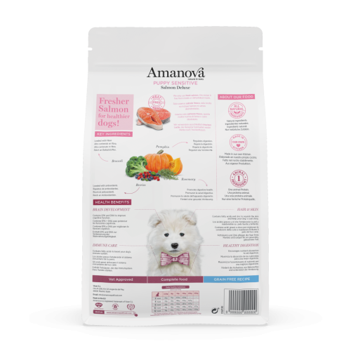 Amanova  Grain Free puppy Sensitive Salmon Deluxe Hondenbrokken