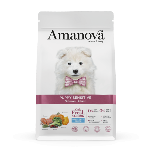 Amanova  Grain Free puppy Sensitive Salmon Deluxe Hondenbrokken