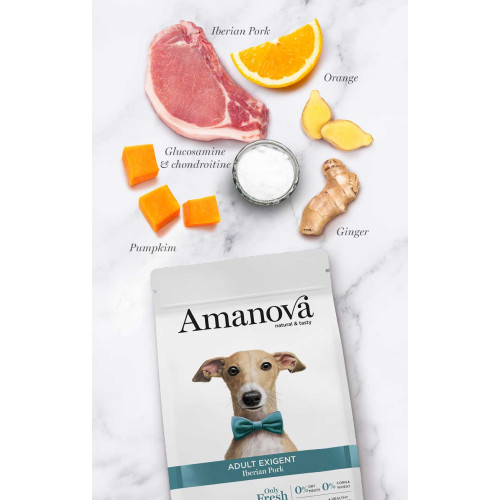 Amanova Grain Free Adult Exigent Iberian Pork Hondenbrokken