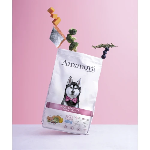 Amanova Grain Free Adult Sensitive Salmon Deluxe Hondenbrokken
