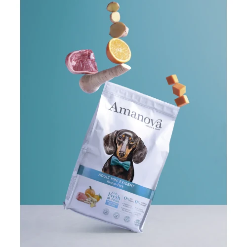 Amanova  Grain Free Adult Mini Exigent Iberian Pork Hondenbrokken